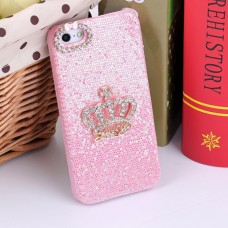 Светло - розовый чехол накладка Корона для iPhone 5 - 5s