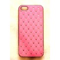 Розовый чехол накладка со стразами swarovski для iPhone 5 - 5s