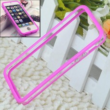 Розовый силиконовый бампер для iPhone 5 - 5s