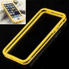 Желтый силиконовый бампер для iPhone 5 - 5s
