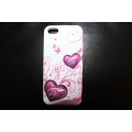 Чехол накладка с сердечком для iPhone 5 - 5s