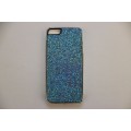 Блестящий голубой чехол накладка для iPhone 5 - 5s
