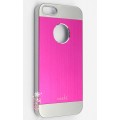 Ультратонкий розовый алюминиевый чехол - накладка для iPhone 5 - 5s
