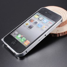 Алюминиевый бампер для iPhone 4 - 4s ультратонкий серебристый