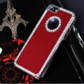 Красный чехол со стразами для iPhone 4 - 4s