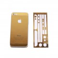 Золотая наклейка для iPhone 5 - 5s (перед+зад) 